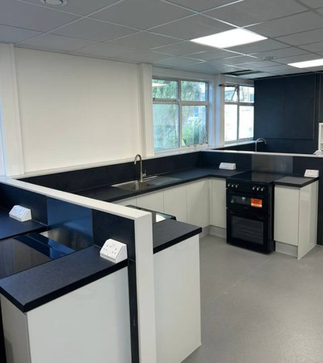 A new teaching kitchen, with services run to every station